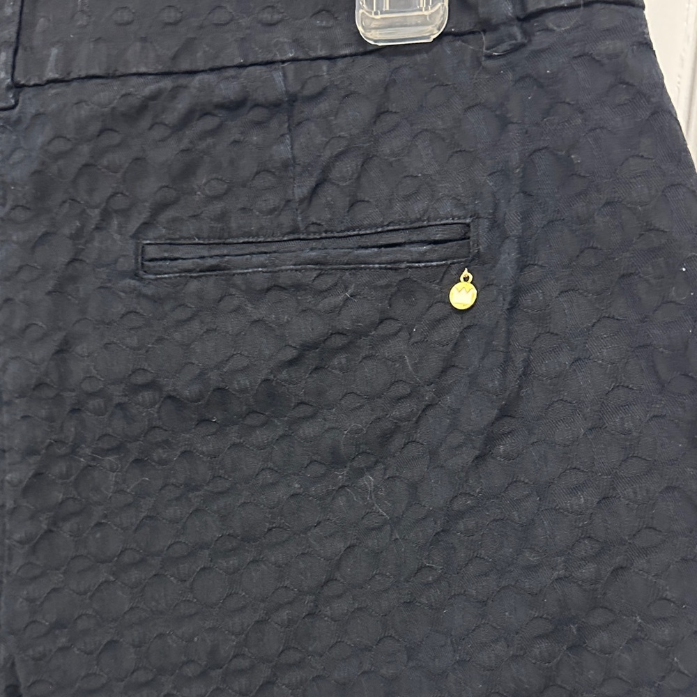 Crown & Ivy Black Scalloped High Waist Shorts - Picture 7 of 7